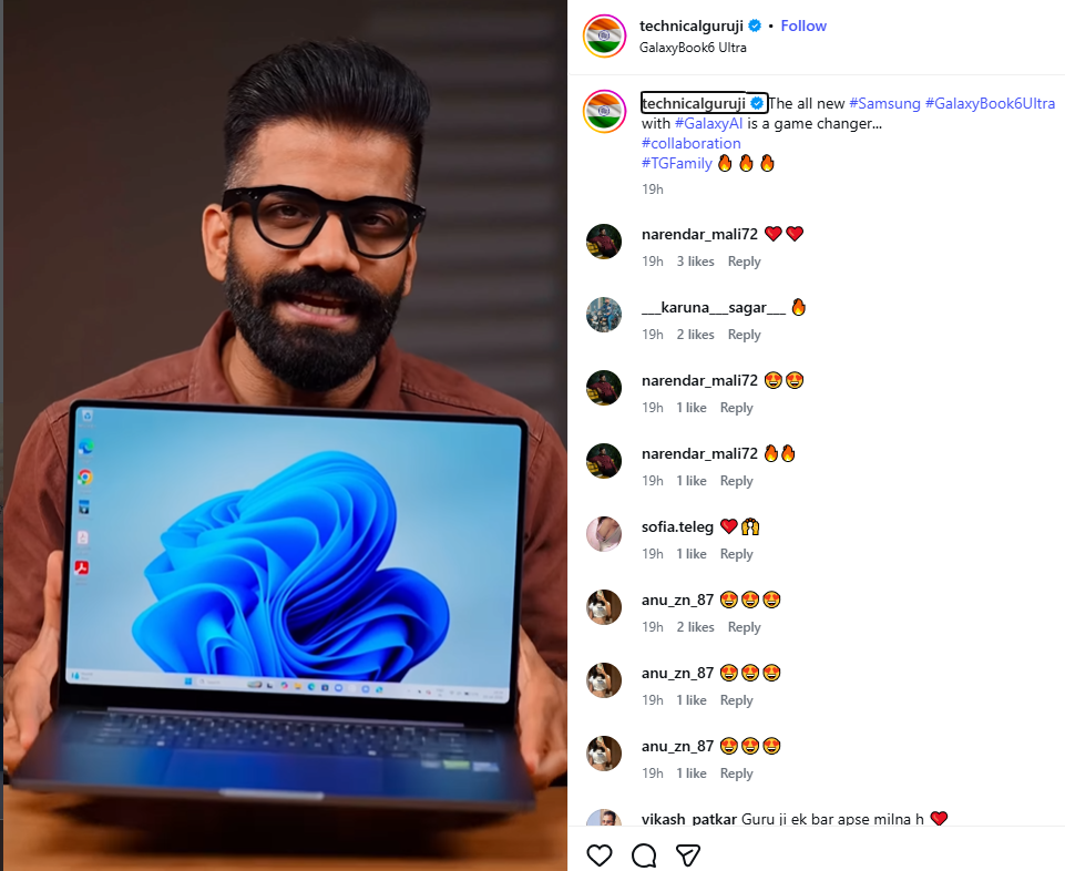 Technical Guruji Highlights Samsung Galaxy Book 6 Ultra